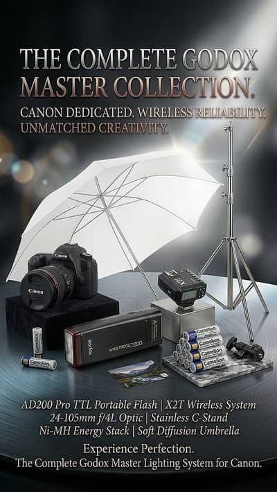 Canon 5D markiii with 24x105 and godox light full setup for sale