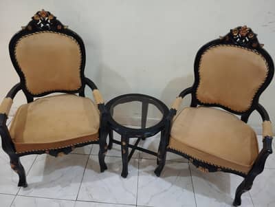 Bedroom Chairs with tea table