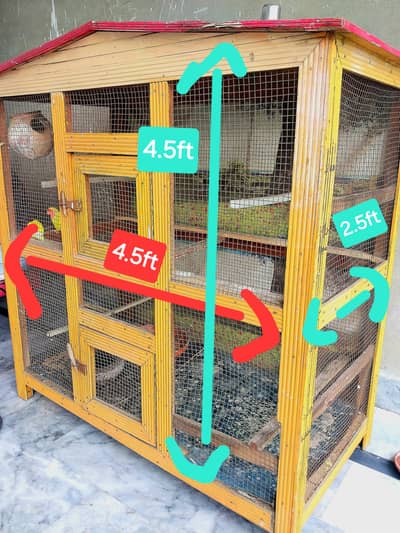 Wooden cage for pets,animals,parrots,hens,cats,dogs