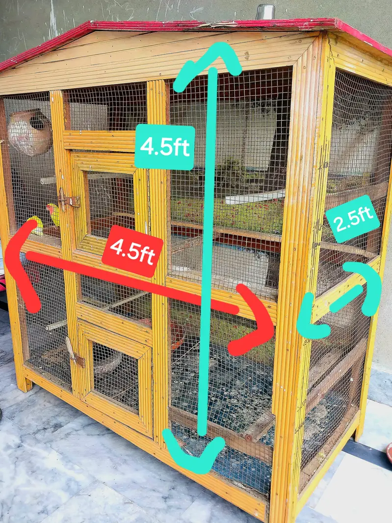 Wooden cage for pets,animals,parrots,hens,cats,dogs — photo 2