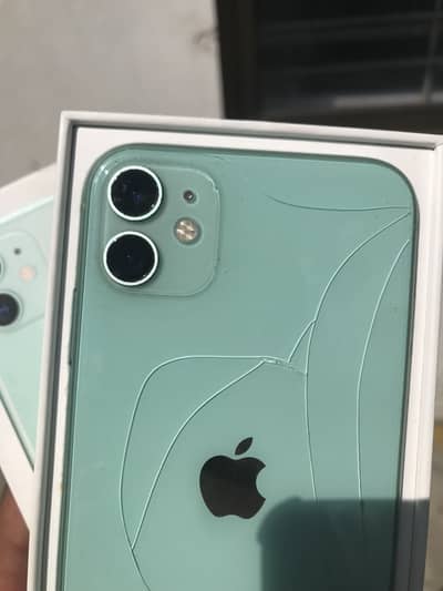 IPHONE 11 OFFICIAL PTA APPROVED 64GB 74% BATTERY HEALTH BACK CRACK