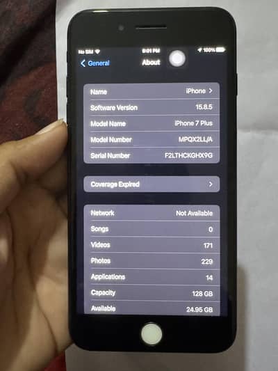 iPhone 7 plus 128 GB (pta )