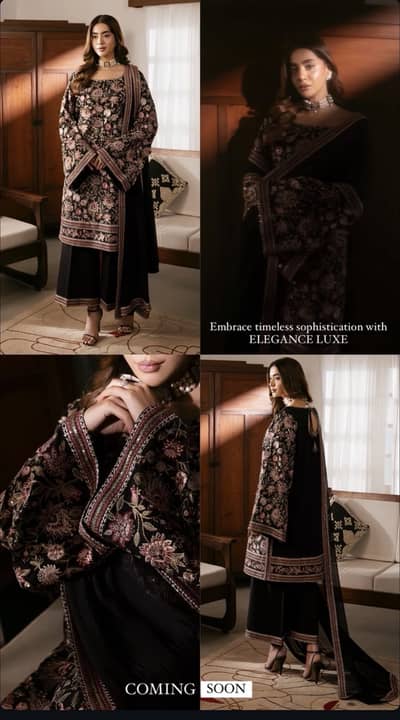 Brand Sheenero. official Black embroidered Raw silk suit