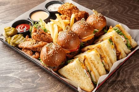 Fast Food, Burger, Sandwich, chicken marination