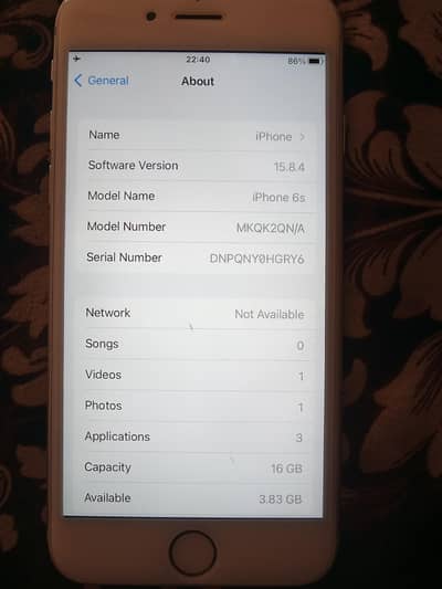 iphone 6s all ok 10/10 condition