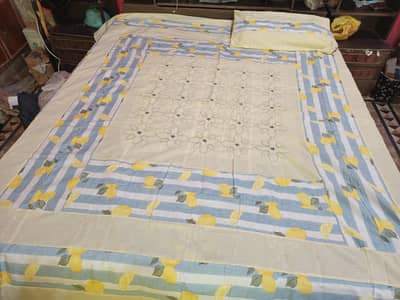 new antique pices and brand new bed sheets