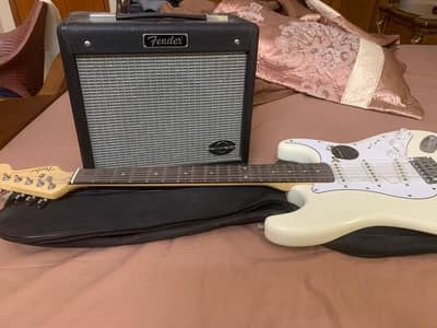 Electric guitar with box