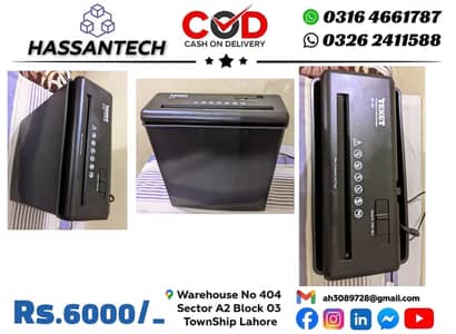 Paper Shredder Machine - Excellent Condition