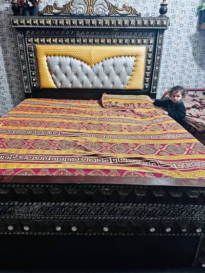Double bed for sale with matrix