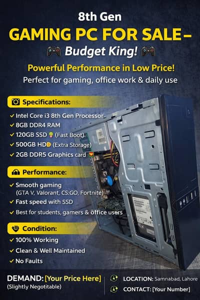 8th gen desktop gaming PC