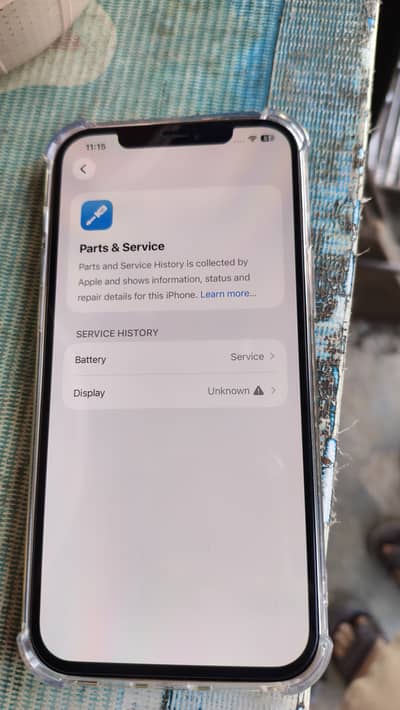 12 pro max girny ke wja sy display msg h or battery service py 77