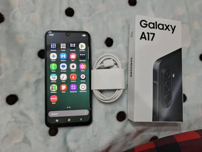 Samsung A17, 6/128 black color, 9 months ki warranty bi hai