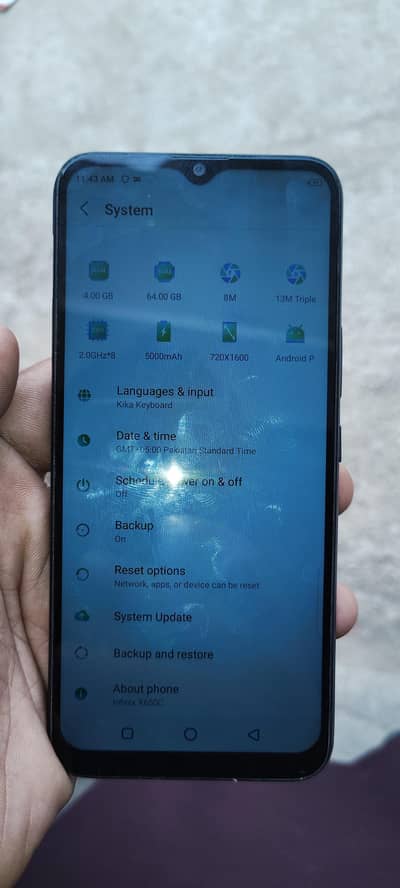 Infinix hot 8 4/64 acha phone hai good condition