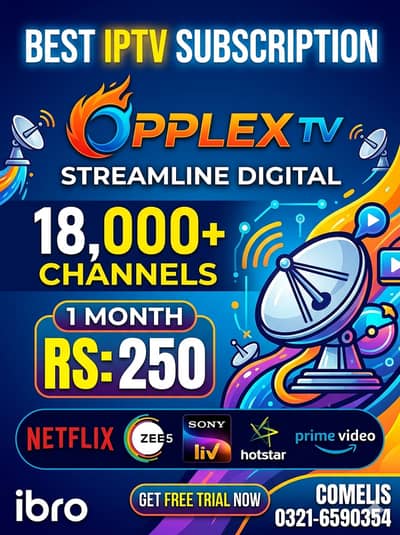 Best IPTV Service in Pakistan – 18,000+ Channels Rs 250 Only