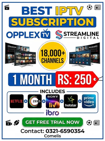 Best IPTV Subscription in Pakistan – 18,000+ Channels Rs 250