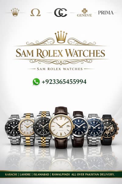 Premium Designer Watches – Rolex, Rado, Geneve & More | Authentic