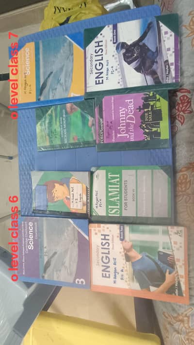 o level books for sale class 6 and 7  (price negotiable)