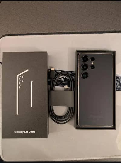 Samsung Mobile S25 Ultra with box 12gb 512  pta approved urgent sale