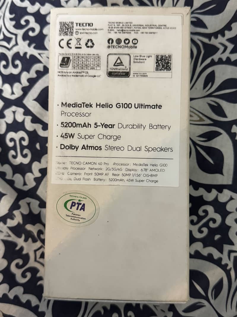 Techno Camon 40 pro 6