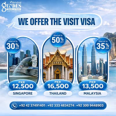 Malaysia Thailand Singapore Visa | Visit Visa/Tour Visa | Visa Service