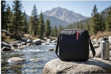 Stylish Black Shoulder  Bag For Man In Good Condition
