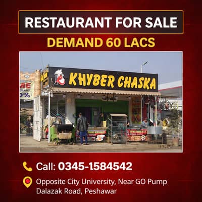 Running Business for Sale/Restaurant for Sale/Restaurant Setup/Hotel