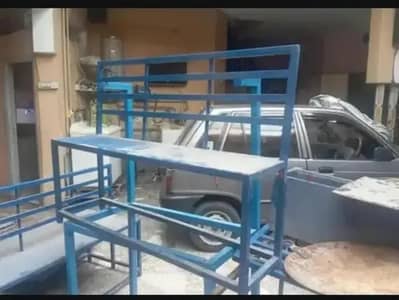 Steel bench with Marble table