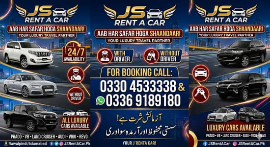Rent A Car Islamabad , Self Drive , Civic , Gli , Revo , BMW , Prado