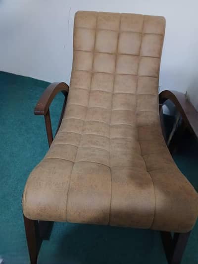 Rocking chair, Turkish Velvet, moltyfoam, recently recushioned