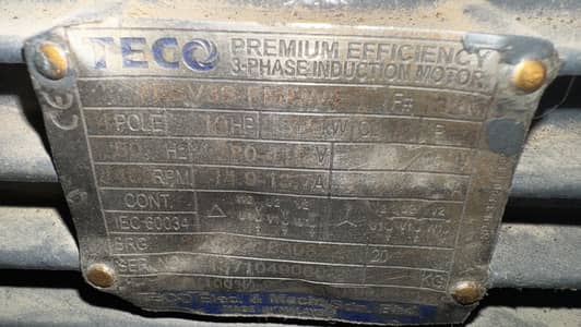 10hp 1400rpm motor teco com.