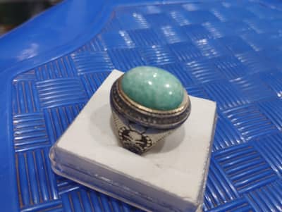 Amazonite With Silver Rings