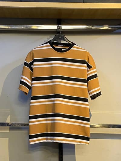 Premium Striped Dropped Shoulder