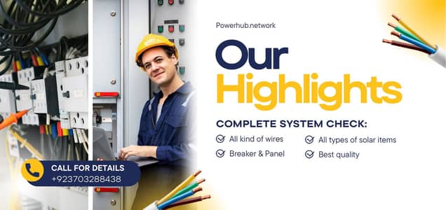 Solar accessories and electrical items