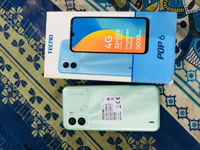 tecno pop 6 non pta 2/32 condition like brand new