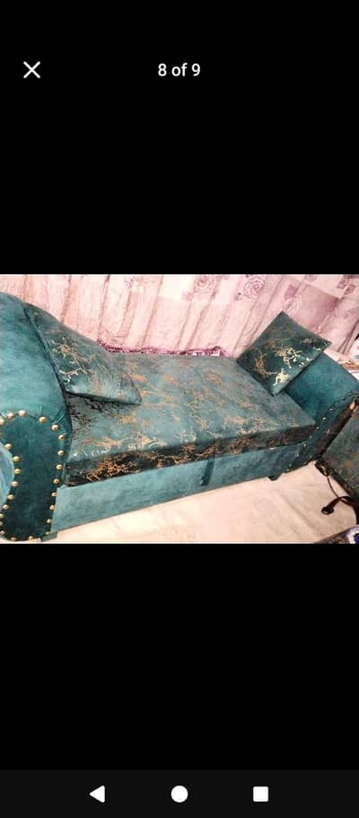 double bed set without mattress with dewan sofa