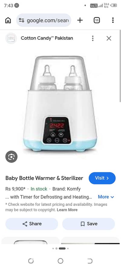 feeder warmer and sterilizer for sale