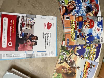 Premium Nintendo Wii Red Edition Bundle - 6 Games & All Accessories