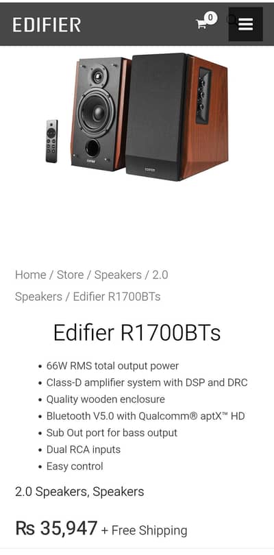 Edifier speakers R1700BT