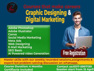 Professional Graphic Designing and Digital Marketing Course