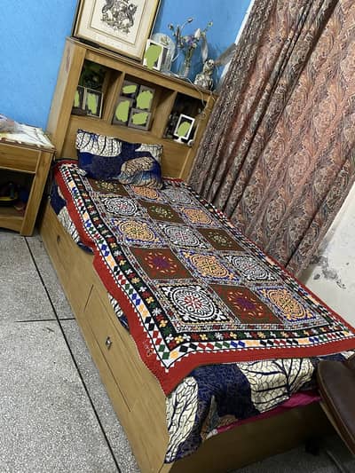 single bed with storage and drawer