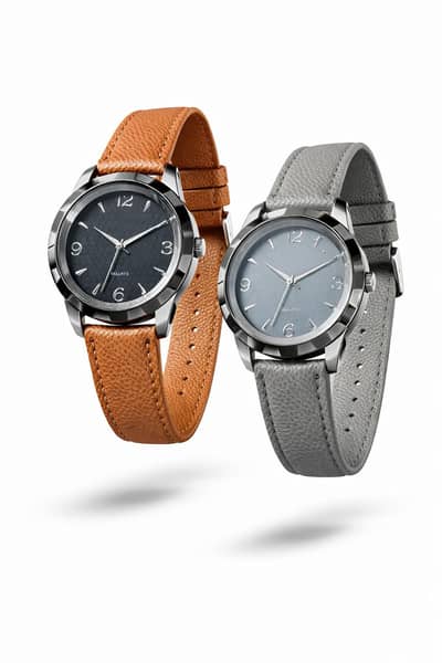 Stylish Minimalist Wrist Watches – Brown, black & Grey Straps”
