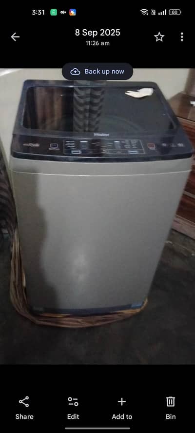 Haier fully automatic 9kg