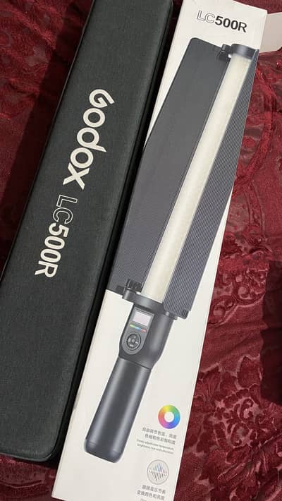Godox LC500R RGB 2 LED Light Stick – Like New – Complete Kit