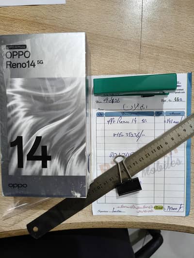 Reno 14 just Box Open 09-04-26 All Pack 12/256 Full warranty