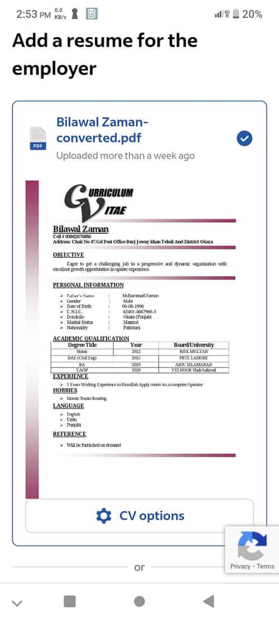 I need a job I need experience as a Construction