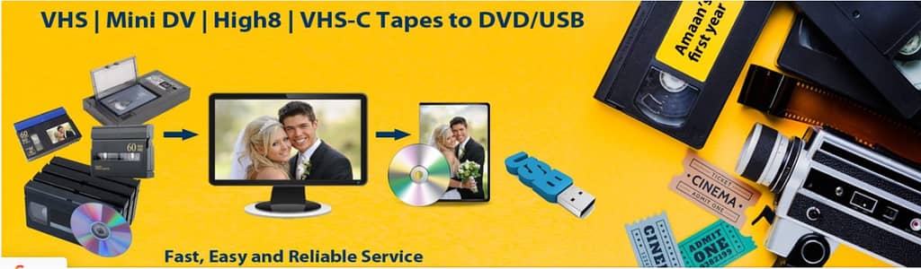 Convert old VCR cassettes into USB or DVD format