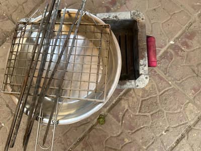 BBQ grill , fish grill with sticks