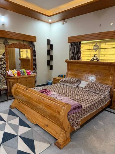 Double Bed, Two Side Tables n Dressing