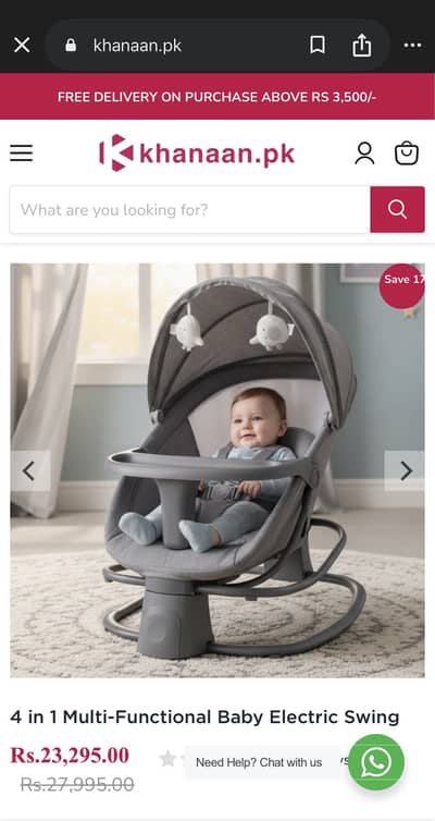 4 in 1 Multi-Functional Baby Electric Swing