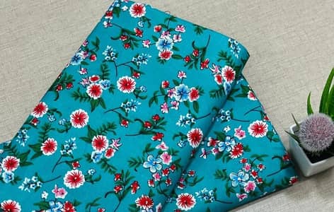 2 Pcs Women's Unstitched Digital Print Suit 5.0